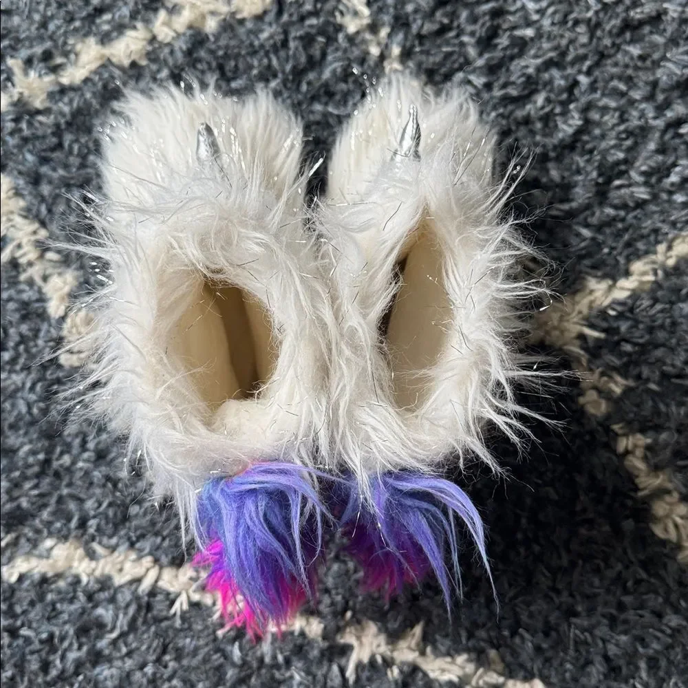 Girls Unicorn Slippers